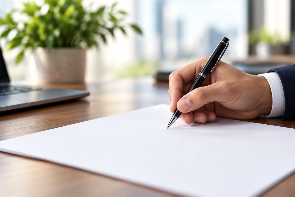 Firma de un contrato
